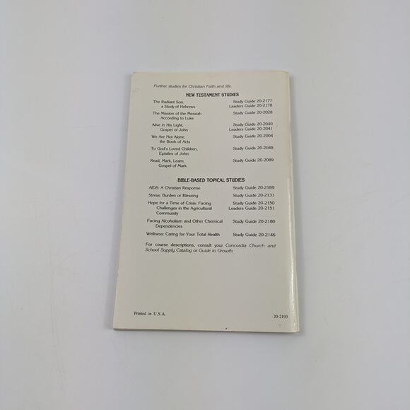 Religious Christian Booklets Concordia Bible Study Fundamental Doctrine 1980s - Picture 2 of 16